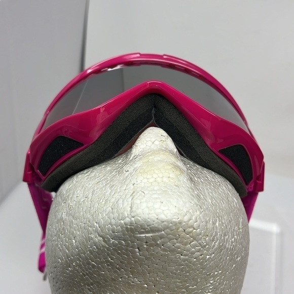 Drop Jr. Ski Goggles Fusia Pink Adjustable Strap Mirrored - Picture 7 of 10